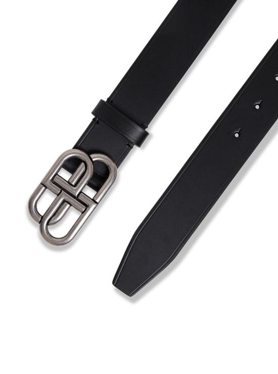 26SS 발렌시아가 BB 로고 라지 벨트 570370 BLACK - BALENCIAGA