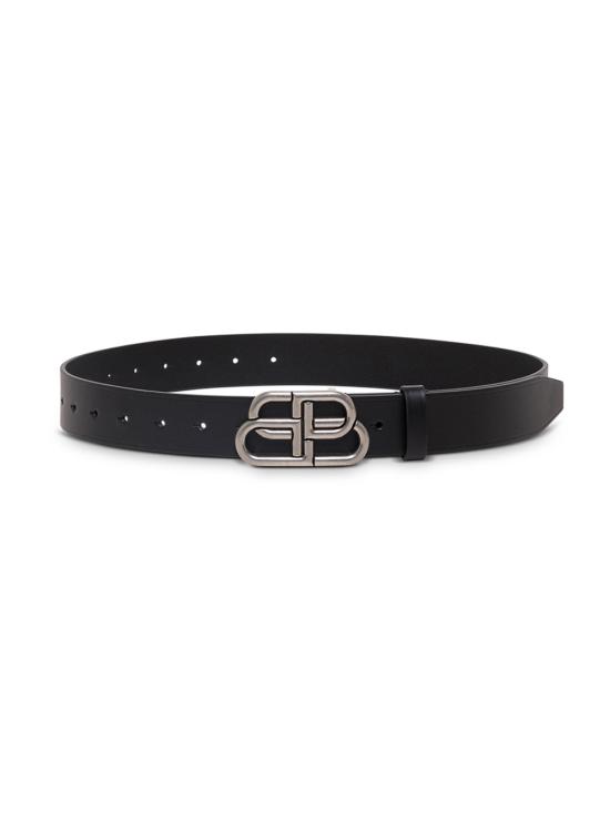 26SS 발렌시아가 BB 로고 라지 벨트 570370 BLACK - BALENCIAGA