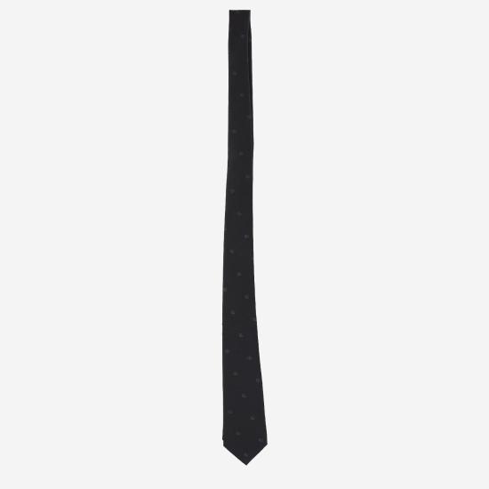 26FW 구찌 더블 G 실크 자카드 타이 874091 BLACK - GUCCI