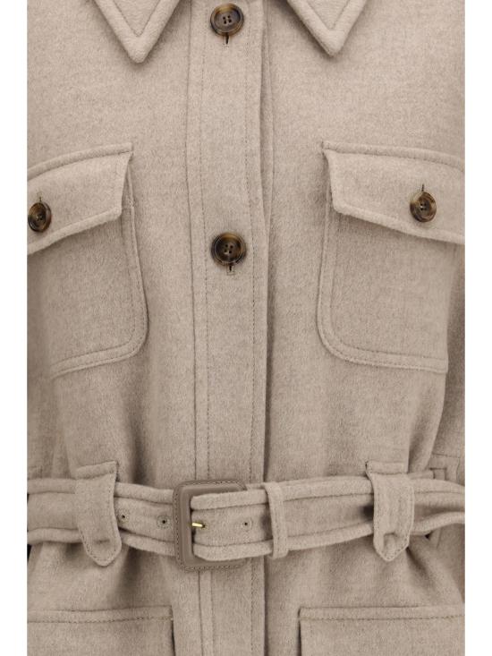 26FW 막스마라 네타레 벨티드 케이프 코트 2624736081600 030 BEIGE - MAX MARA