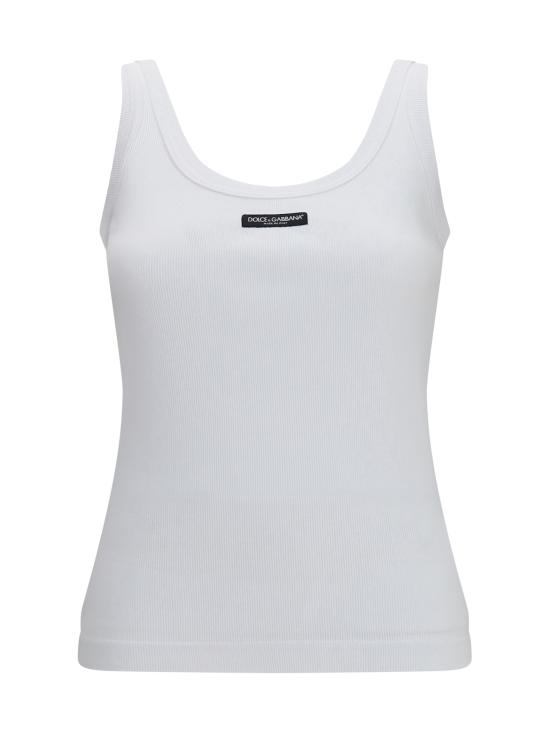 26FW 돌체앤가바나 민소매 티셔츠 F8W51TFU7AV W0800 WHITE