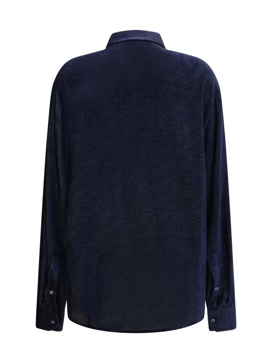26FW 조르지오 아르마니 긴팔 셔츠 GM004664TE23913 MB031 BLUE - GIORGIO ARMANI