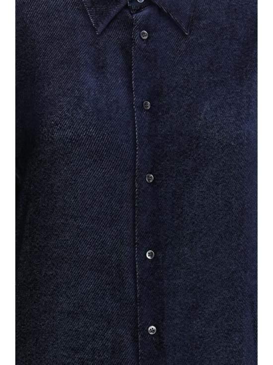 26FW 조르지오 아르마니 긴팔 셔츠 GM004664TE23913 MB031 BLUE - GIORGIO ARMANI