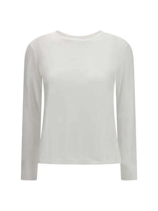 26FW 에스막스마라 푸메토 롱슬리브 티셔츠 2629976021600 001 WHITE