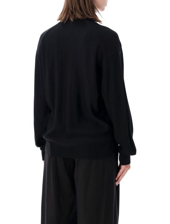 26FW 르메르 릴렉스 트위스트 가디건 PO0052LK1063 BK999 BLACK - LEMAIRE