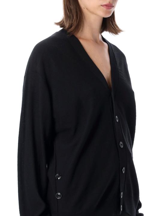 26FW 르메르 릴렉스 트위스트 가디건 PO0052LK1063 BK999 BLACK - LEMAIRE