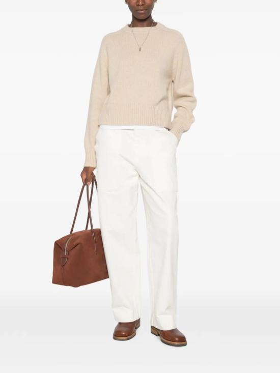 26FW 익스트림캐시미어 긴팔 티셔츠 PLEASELATTE Beige - EXTREME CASHMERE