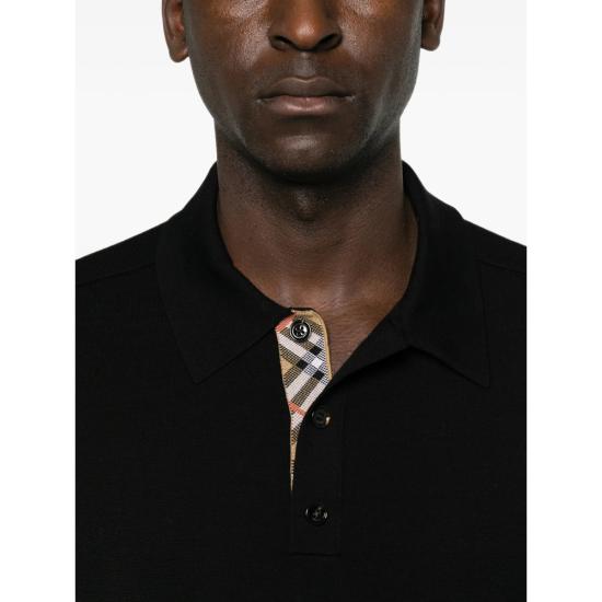 26FW 버버리 폴로 티셔츠 8130468 MARCUS A1189 BLACK - BURBERRY