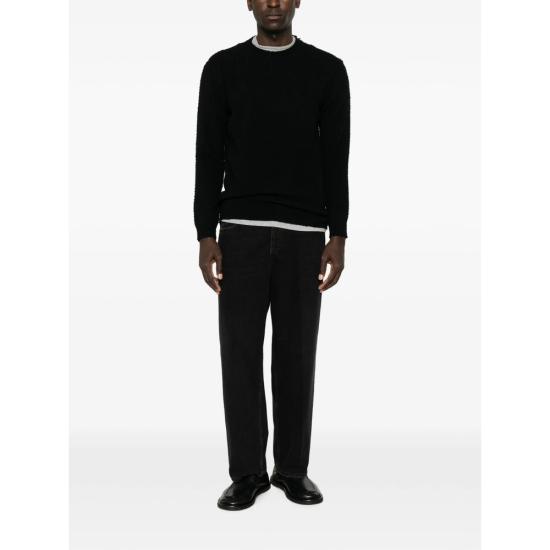 26FW 스칼리오네 니트웨어 UTM156 001 BLACK - SCAGLIONE