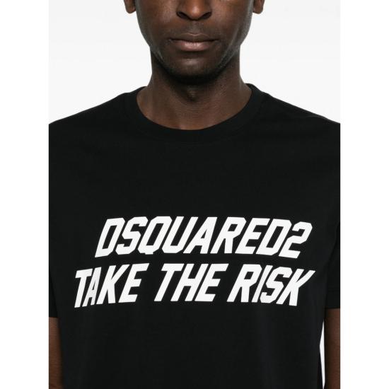 26FW 디스퀘어드2 탑 D20106 S71GD1697 900 BLACK - DSQUARED2