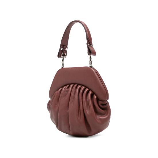 26FW 비비안웨스트우드 사피아노 탑핸들 클러치 파우치 49030001W L00BX D405 BROWN - VIVIENNE WESTWOOD