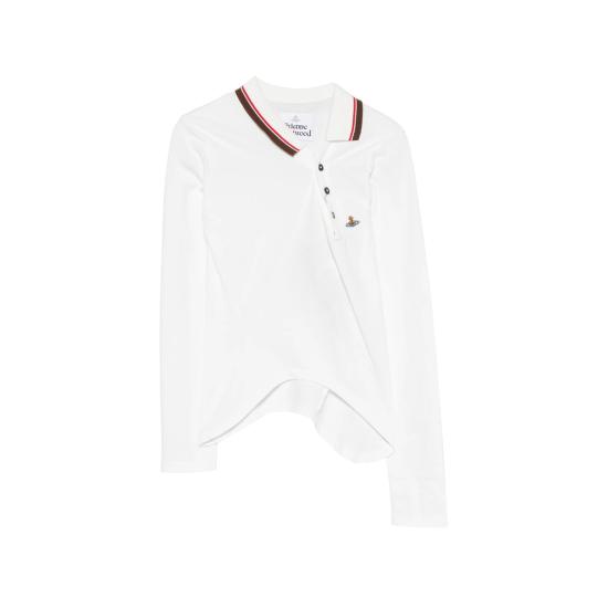 26FW 비비안웨스트우드 폴로 티셔츠 1H010007 J00AU A401 WHITE