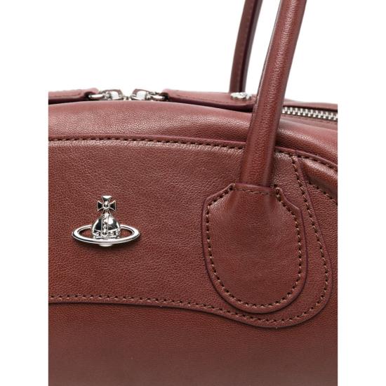 26FW 비비안웨스트우드 사피아노 레더 숄더백 4703000LW L00BX D405 BROWN - VIVIENNE WESTWOOD