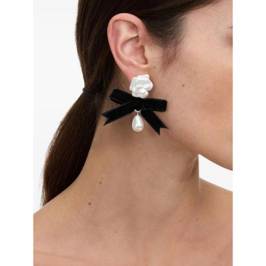 26FW 셀프 포트레이트 이어링 AW26 606E W WHITE SILVER BLACK - SELF PORTRAIT