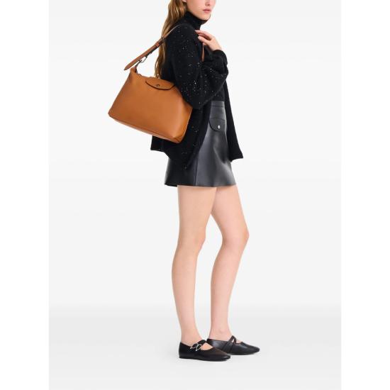 26FW 롱샴 르 플리아쥬 엑스트라 M 호보백 10189987 M19 BROWN - LONGCHAMP