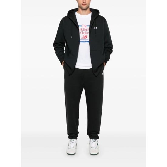 26FW 뉴발란스 로고 플리스 풀집 후디 MJ41502BK BLACK - NEW BALANCE