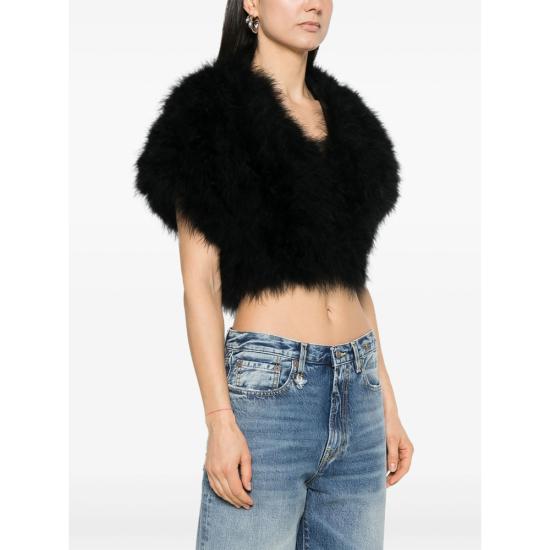 26FW 이브살로몬 자켓 24EYC30546PLUX C99 BLACK - YVES SALOMON
