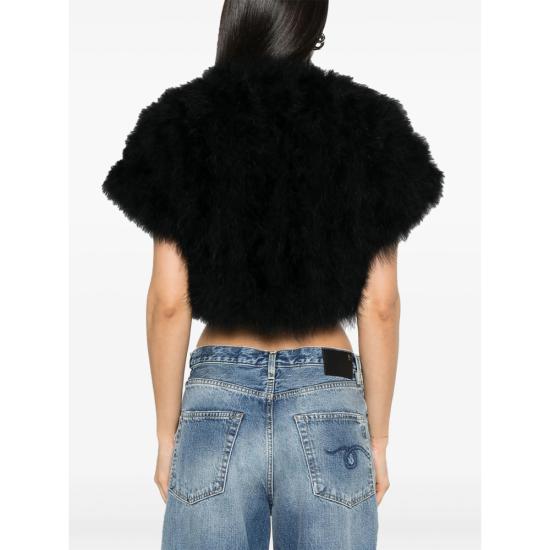 26FW 이브살로몬 자켓 24EYC30546PLUX C99 BLACK - YVES SALOMON