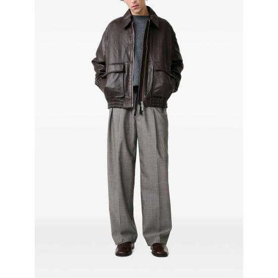26FW 스튜디오 니콜슨 피스톤 레더 자켓 SNM 1115 PISTON BROWN - STUDIO NICHOLSON