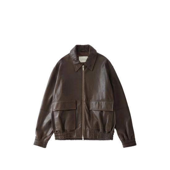 26FW 스튜디오 니콜슨 피스톤 레더 자켓 SNM 1115 PISTON BROWN