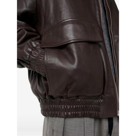 26FW 스튜디오 니콜슨 피스톤 레더 자켓 SNM 1115 PISTON BROWN - STUDIO NICHOLSON