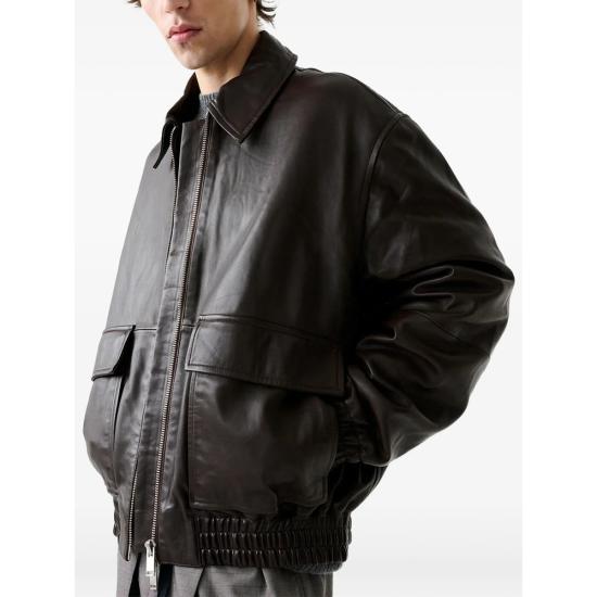 26FW 스튜디오 니콜슨 피스톤 레더 자켓 SNM 1115 PISTON BROWN - STUDIO NICHOLSON