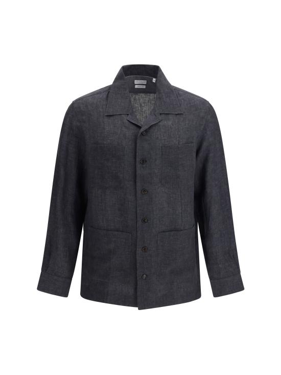 26SS 브루넬로 쿠치넬리 셔츠 MF6300648 GRAY - BRUNELLO CUCINELLI