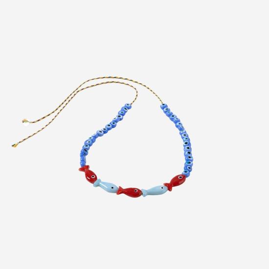 26SS 소르베 목걸이/팬던트 FISHGLASSBEAD BLUE - SORBET