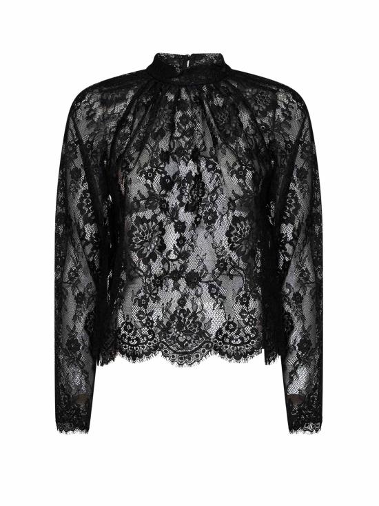26FW 셀프 포트레이트 블라우스 032TA BLACK