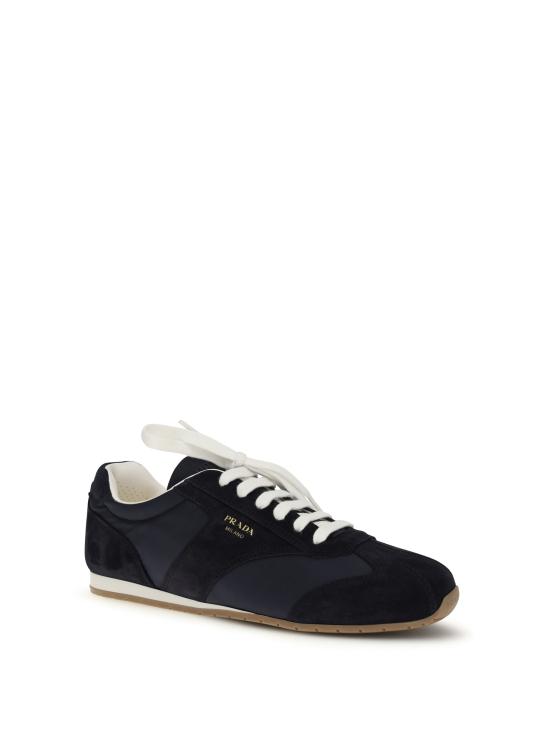 26SS 프라다 스웨이드 나일론 스니커즈 2EE465FG000D7R BLACK - PRADA