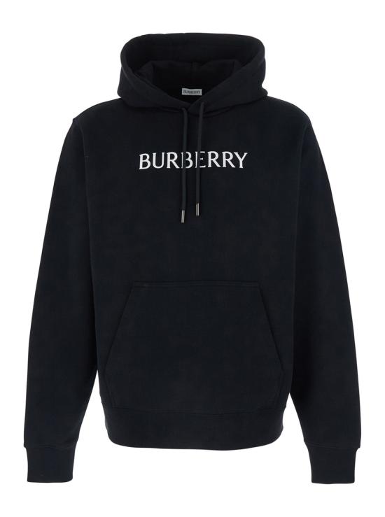26SS 버버리 로고 코튼 후드 8118999 BLACK