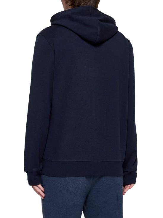 26FW 브루넬로 쿠치넬리 더블 페이스 스웨트 집업 후디 MM8319069G C1265 NAVY - BRUNELLO CUCINELLI