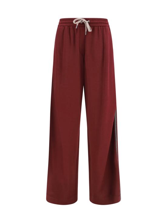 26FW 브루넬로 쿠치넬리 트레이닝/조거 팬츠 MP828SM689 RED - BRUNELLO CUCINELLI
