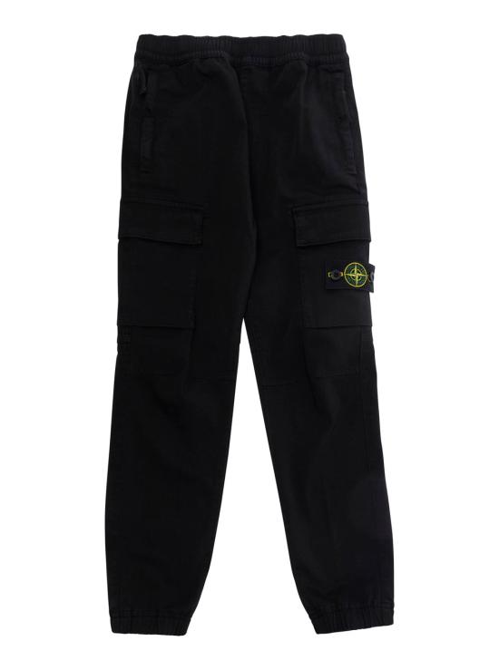 26FW 스톤 아일랜드 와펜 패치 테이퍼드 팬츠 L2S163100006S0012 BLACK