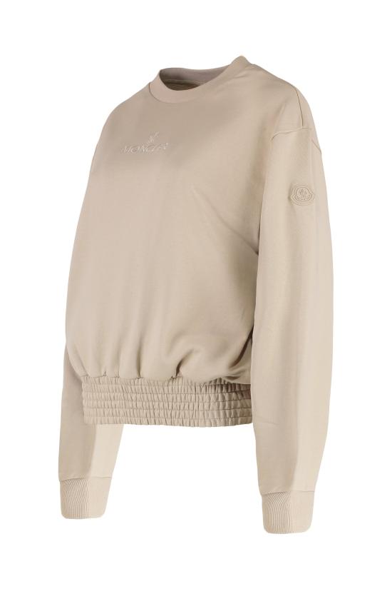  몽클레어 코튼 크루넥 스웨트셔츠 K10938G00006 BEIGE - MONCLER