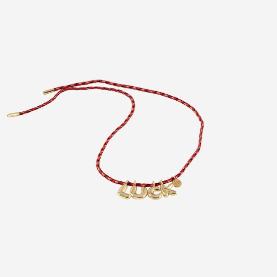26SS 소르베 목걸이/팬던트 BUBBLELETTERSGOLDPLATED MULTICOLOR