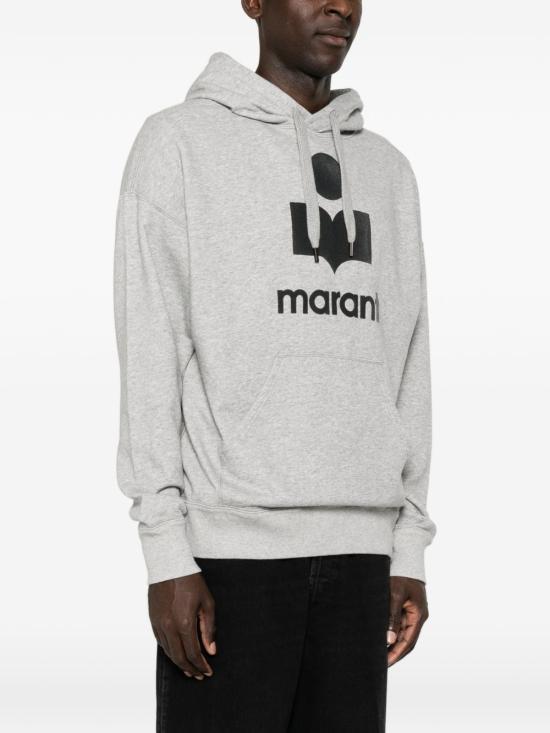 26FW 이자벨마랑 마일리 로고 후드 티셔츠 SW0027HA B1M18HGYAN Grigio - ISABEL MARANT