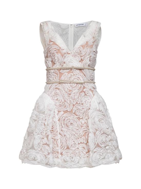 26FW 셀프 포트레이트 원피스 101S WHITE