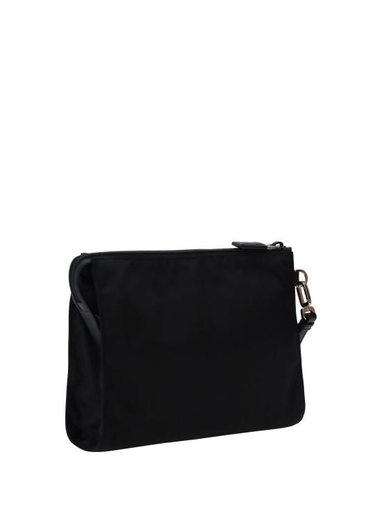 26FW 프라다 리나일론 앤 사피아노 레더 파우치 2NE7892DMH BLACK - PRADA