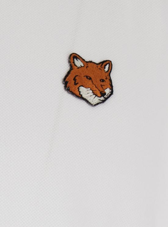 26SS 메종키츠네 폭스 헤드 레귤러 폴로 티셔츠 PM00209KP0002 WHITE - MAISON KITSUNE