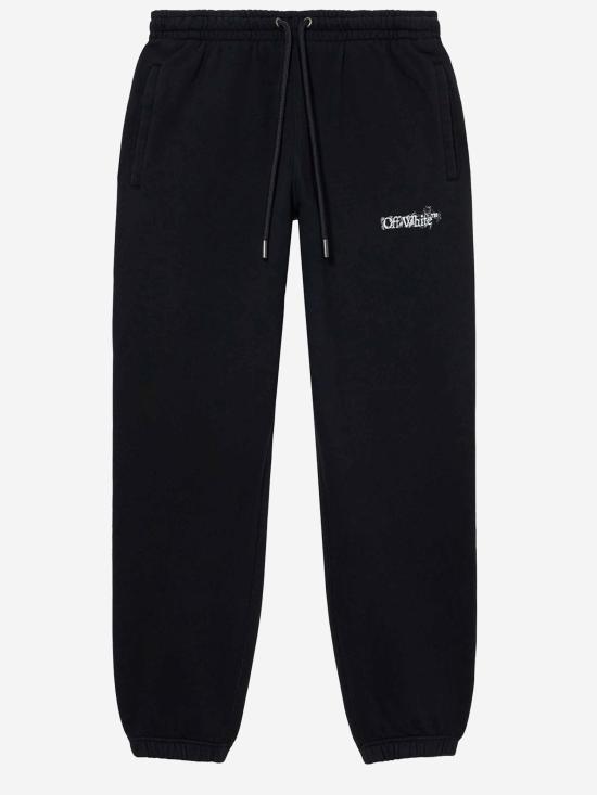 26SS 오프화이트 트레이닝/조거 팬츠 44MCH057S26F003001 BLACK - OFF WHITE