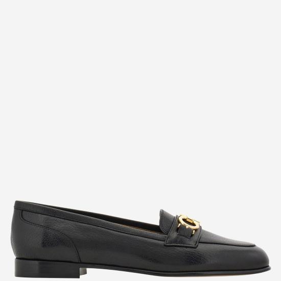 26FW 살바토레 페라가모 플랫 슈즈 01L663 BLACK