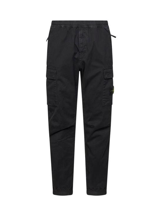 26FW 스톤 아일랜드 와펜 패치 테이퍼드 팬츠 L2S153100033S00L1V0129 BLACK