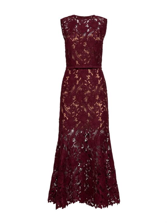 26SS 셀프 포트레이트 원피스 167MA BURGUNDY