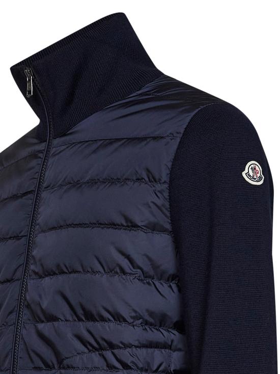 26FW 몽클레어 패딩 집업 울 가디건 L20919B50700A9341777 NAVY - MONCLER