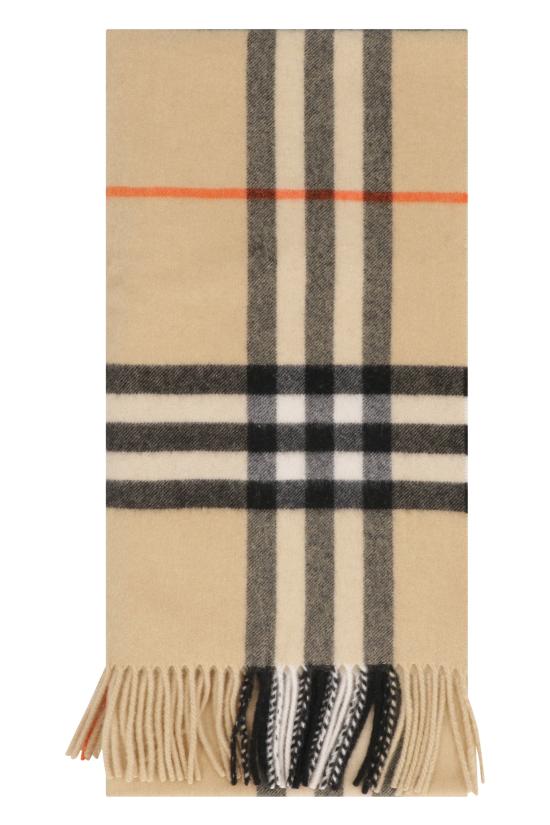  버버리 와이드 체크 캐시미어 스카프 8085931 BEIGE - BURBERRY