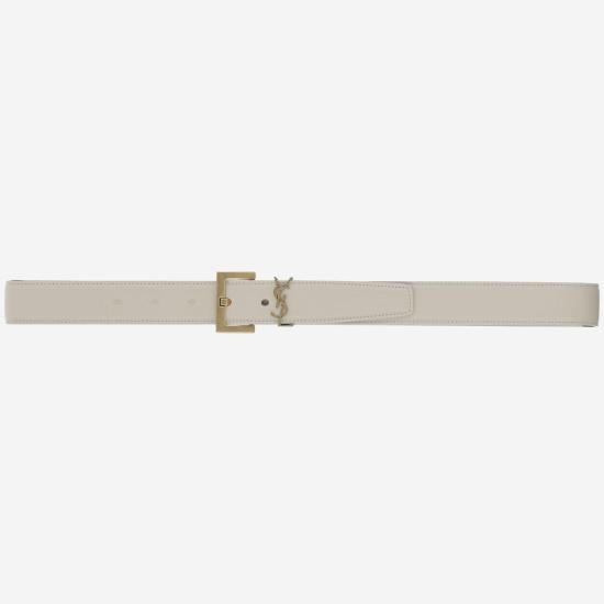 26SS 생로랑 벨트 634437 WHITE - SAINT LAURENT
