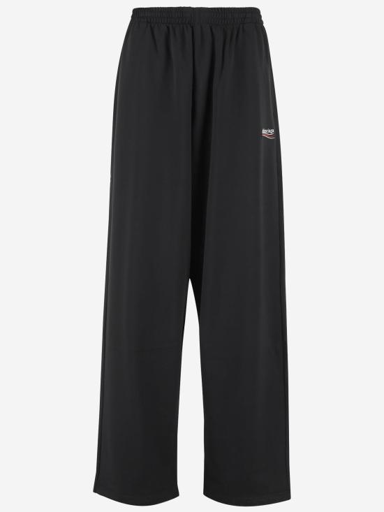  발렌시아가 웨이브 로고 트랙 팬츠 818517 BLACK