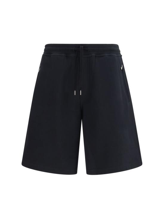 26SS 브루넬로 쿠치넬리 플리스 버뮤다 쇼츠 MW8633242G BLACK - BRUNELLO CUCINELLI