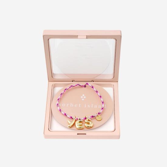 26SS 소르베 목걸이/팬던트 BUBBLELETTERSGOLDPLATED PINK - SORBET